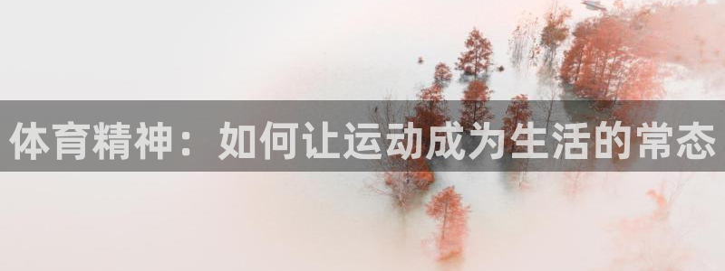 凯发官网下载是干嘛的公司:体育精神:如何让运动成为生活的常态